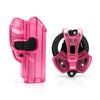 Kit Funda Nivel II + Porta Esposas Tactico Fucsia Traslúcido