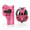 Kit Funda Nivel II + Porta Esposas Tactico Fucsia Traslúcido